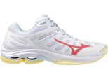 Mizuno Wave Voltage 2 - Bianco/Calipso Coral/Pale Banana, GrößE:4.5