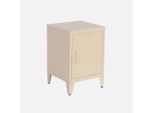 Comodino Industriale, 1 Anta, Beige