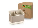 Cestino Portaposate Per Forchette, Coltelli E Cucchiai, Scolaposate, Portaposate, Scolaposate, Portaposate Per Lavello, 5 Scomparti Con Scolaposate (Beige)