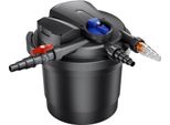 Sunsun CPA-5000 Filtro A Pressione Per Laghetti 8000 L/H / Unità Uvc 11 W ,Filtro A Pressione Per Laghetti Fino A 8000 Litri, Chiarificatore Per Laghetti, Sistema Di Filtraggio