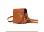 Borsa Per Fotocamera Istantanea Portatile Custodia Per Fotocamera In Stile Retrò In Finto Cuoio Custodia Di Ricambio Per Fujifilm Fuji Instax Mini 99 Con Tracolla Regolabile