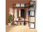 Set Di 3 Appendiabiti In Legno E Metallo June