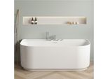 Vasca Da Bagno In Acrilico Bianco Da Parete Equinoxe 170Cm