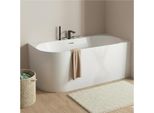Vasca Da Bagno Semi-Autoportante In Acrilico Bianco 170Cm - Angolo Retto Forma