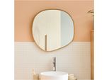 Specchio Leonie In Rovere Effetto Ciottoli 60X60Cm
