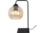 Lampada Da Tavolo Costa Nera A 1 Luce Con Globo In Vetro Miele E27