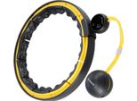 Hula Hoop Magnetico Con Peso, Tpe, Nero/Giallo, Con Contatore
