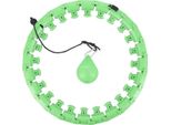 Hula Hoop Con Pesi, Verde, Strumento Per Esercizi Di Fitness