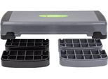 Piattaforma Per Step Aerobico, Altezza Regolabile, Grigio-Nero