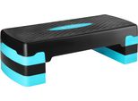 Piattaforma Per Step Aerobico, Nero-Menta, Altezza Regolabile