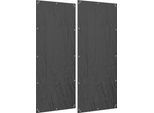 Fortuna Lai Set Di 2 Coperture Per Scaffale Porta Legna Da Ardere, 148 X 62 Cm, Impermeabile 600D Oxford, Protezione Uv, Copertura Per Scaffale Porta Legna Da Ardere, Per Scaffale Porta Legna Da Ardere 62-66T X 185H Cm, Nero