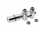 Sapho Twin Combi - Set Di Valvole Termostatiche Di Collegamento, Attacco Centrale 50 Mm, A Sinistra, Cromo CP5012S