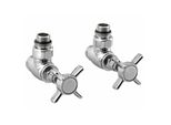 Sapho Star - Set Di Valvole Di Collegamento Ad Angolo Manuale, Cromo CP5020S