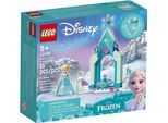 Lego 43199 La Corte Del Castello Di Elsa Disney, Giocattolo Da Costruzione Della Principessa De La Regina Dei Ghiacci 2 Con Mini-Doll Elsa, Collezione Diamond Dress