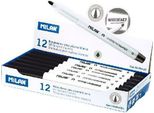 Pennarelli Milano Lavagna Bianca 12 Pezzi Pvc Nero
