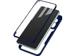 Avizar, Custodia 360° Per Xiaomi 12 Lite Resistente Agli Urti Guscio Rigido Con Cornice In Silicone, Blu