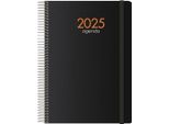 Dohe Anno Planner Syncro Spiralato Vista Settimanale 15X21 Cm Nero