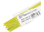 10X Tubo Termorestringente Rts 2,4/1,2 Giallo Verde