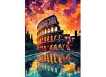 Pittura Da Numeri Con Telaio Pittura Del Colosseo Roma 40X50 Cm