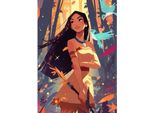 Pittura Da Numeri Con Telaio Pittura Disney Pocahontas 40X50 Cm