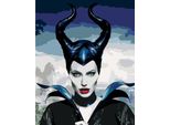Quadro Per Numeri Con Cornice Ritratto Di Malefica 40X50 Cm