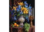 Quadro Per Numeri Con Cornice Quadro Di Magnifici Iris 40X50 Cm