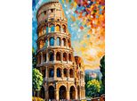 Quadro Per Numeri Con Cornice Quadro Torre Pendente 40X50 Cm