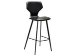 (Set Di 2) Sgabello Da Bar S.I.T Dan-Form In Pelle Finta Nera.