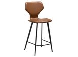 (Set Di 2) Sedia Da Banco S.I.T Dan-Form In Similcuoio Marrone Chiaro.