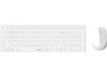 Rapoo 9310M Tastiera Mouse Incluso Ufficio Rf Wireless + Bluetooth Bianco