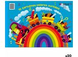 Libretto Selvi Con 10 Scatole Di Cartone 24X32Cm 180Gr Colori Assortiti