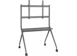 Aisens FT86FE-143 Supporto Da Pavimento Con Rotelle Per Tv O Schermo Interattivo 50"-86""/ Fino A 120Kg"