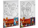 Grafix Sinterklaas Tela Pittura Per Numero