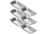 Teglie Per Hotel Contenitori Gastronorm Confezione Da 6 - Acciaio Inox 530X328X67Mm - 9,25L - Attrezzatura Da Cucina Professionale Per Il Catering