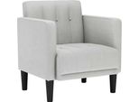 Vidaxl Poltrona Con Braccioli Grigio Nuvola 53 Cm In Tessuto