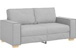 Vidaxl Divano A 2 Posti Grigio Nuvola 180X78X84 Cm Tessuto