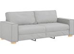 Vidaxl Divano 3 Posti Grigio Nuvola 180 Cm In Tessuto