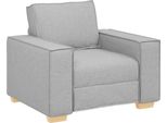 Vidaxl Poltrona Divano Grigio Nuvola 100X78X84 Cm Tessuto