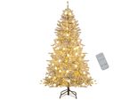 Costway Albero Di Natale Artificiale Da 180 Cm Con Neve, 250 Led Bianchi Caldi, 51 Luci A Sfera, Telecomando E Timer, Albero Di Natale, Albero Di Natale Di Natale