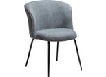 (Set Di 2) Sedia Da Pranzo Bliss Dan-Form Bouclé Grigio Scuro.