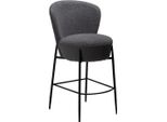 Sedia Da Banco Orbit Dan-Form Bouclé Grigio.