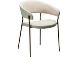 (Set Di 2) Sedia Da Pranzo Reboot Dan-Form Con Braccioli Beige.