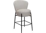 Sedia Da Banco Orbit Dan-Form Bouclé Grigio Chiaro.