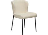 (Set Di 2) Sedia Da Pranzo Glam Dan-Form Bouclé Beige.