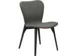(Set Di 2) Sedia Da Pranzo Paragon Dan-Form Bouclé Grigio Scuro.