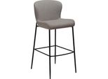 Sgabello Da Bar Glam Dan-Form Bouclé Marrone Chiaro.
