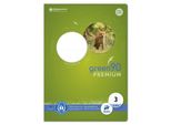Ursus Green 040782003 Heft - LIN3, A4, 16 Blatt, 90 G/Qm, 21 Doppellinien