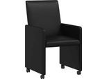 Vidaxl Sedie Da Pranzo 2 Pezzi Nero 57 X 66 X 94 Cm Similcuoio