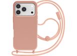 Avizar, Custodia Per Iphone 17 Pro Max Soft-Touch Con Cinturino, Oro Rosa