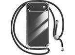 Avizar, Custodia Iphone Air In Silicone Morbido Con Cinturino Regolabile, Trasparente